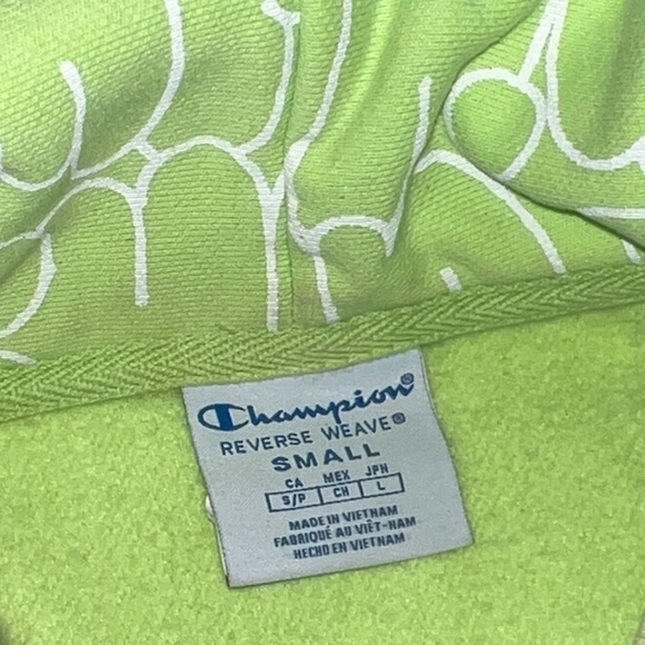 Champion women’s bubble letter hoodie reverse weave size S - Picture 7 of 8